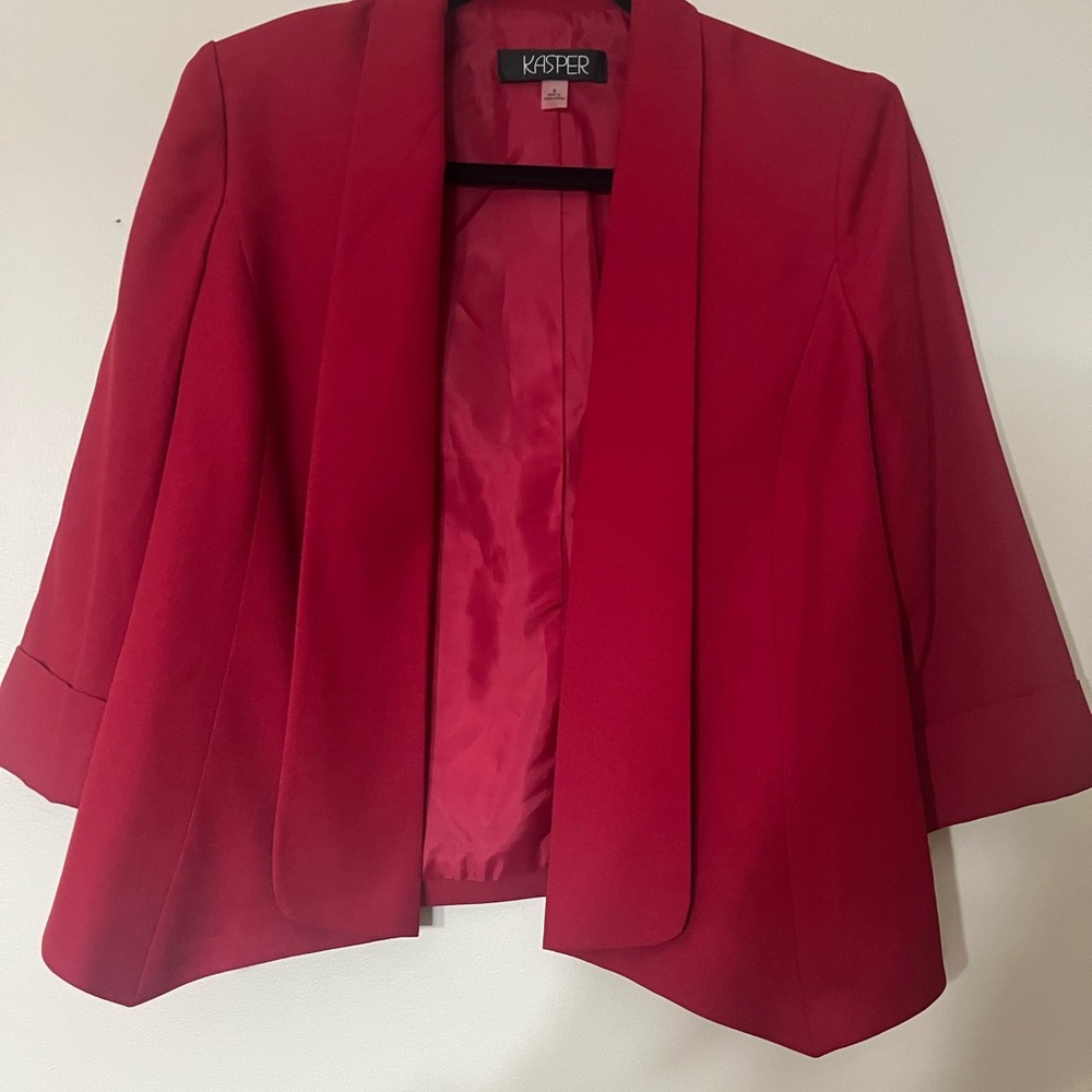 Kasper Women's Bold Red Suit Jacket